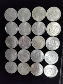 Lot of 20 Ike Dollars