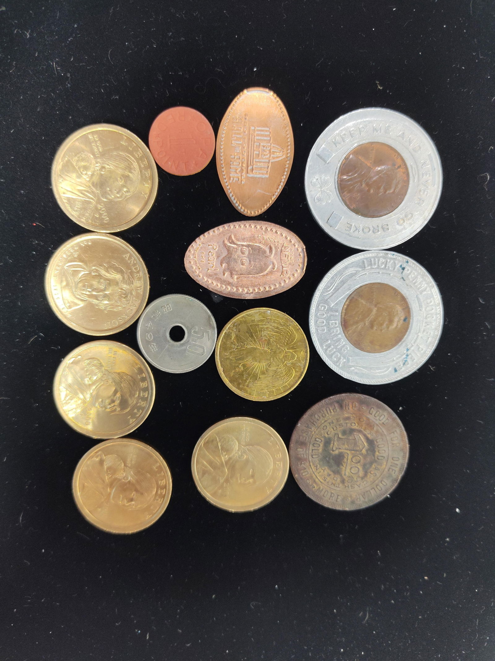 Misc. Lot of Medallions, Tokens including Sacajawea coins (1 of 4)