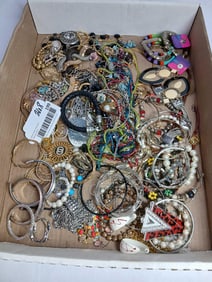 Loaded lot of bracelets, earrings, necklaces and more including beads and stones