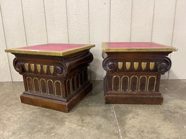 Painted Column Stands
