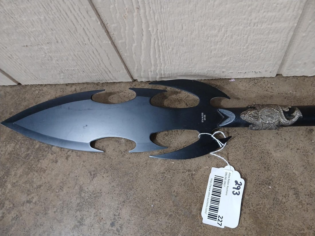 Black Dragon Fantasy Spear (1 of 6)