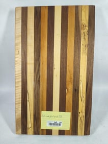 Multi Wood Striped Cutting Board