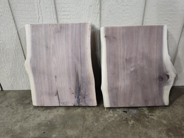 Walnut live Edge Slabs