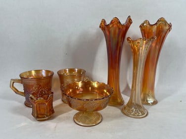 Indiana and Fenton Marigold Glass