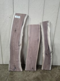 Lot of 3 all natural smoothed cut slabs with no stain