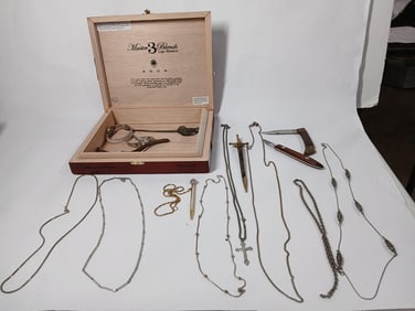 Sword Daggers, Wrist Watches, Pocket Knives, and Jewelry