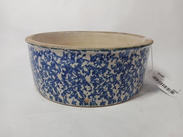 Robinson Ramsbottom Blue spongeware stoneware bowl