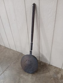 Copper Punched Tin Long Handled Bed Warmer