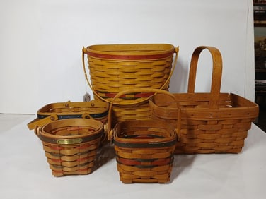 Longaberger and Maple Tree Basket lot of 6