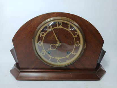 Seth Thomas Art Deco 1970's  8 Day mantle clock: Great vintage condition including key and pendulum?9 x 14