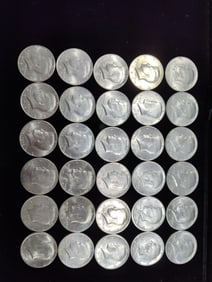 30 Kennedy 1/2 dollars