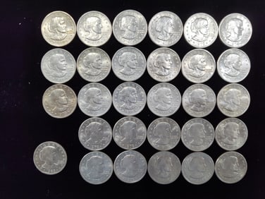 29 Susan B Anthony Dollars 1979-1980