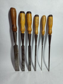 Keen Kutter M.C. Currier chisels lot of 6