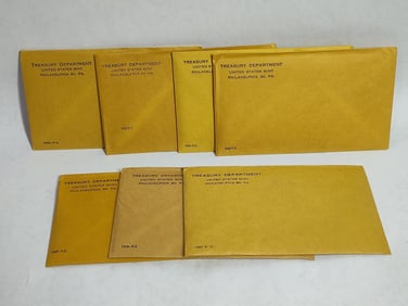 US Mint 1950's and 1960's Proof Sets from Treasury Department