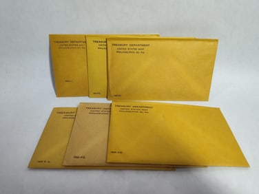 US Mint 1950's and 1960's Proof Sets from Treasury Department
