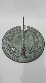 Brass Grow Old with Me Sundial