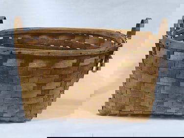Large Hand Woven Market Basket