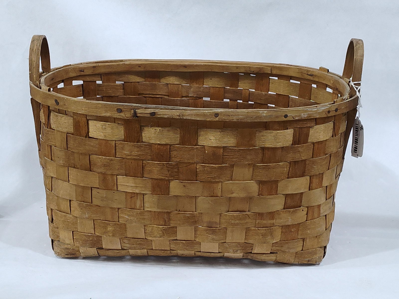 Large Hand Woven Market Basket (1 of 6)