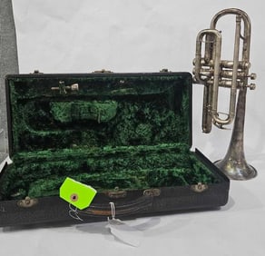 Etched Cleveland Musical Instrument Trumpet