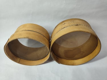 Pair of Wooden Sifters