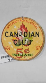 Canadian Club Double Sided Cigar Sign