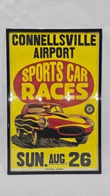 Connellsville Airport Sport Car Races Poster