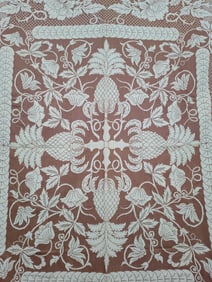 FLORAL & FRUIT PATTERN THROW/COVERLET