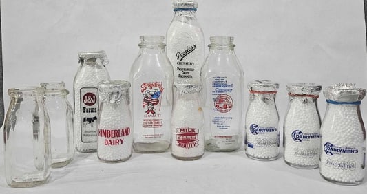 J&J Farms, Kimberland Dairy, Penn State, Peerless, Broguiere's, Schornstheimer, and other Milk