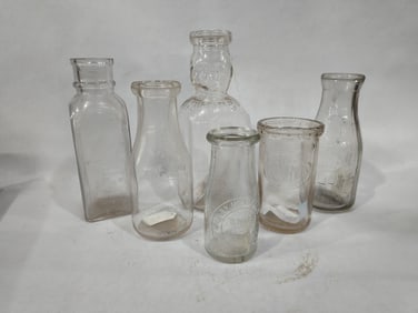 Brookfield Baby Face, Main Seal, Heritage , Elmhurst Dairy, and Honey Bottles