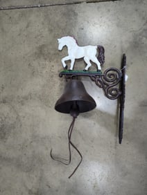 Cast Iron Horse Dinner Bell