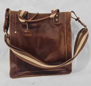 Genuine Leather APC Satchel & Coin Purse