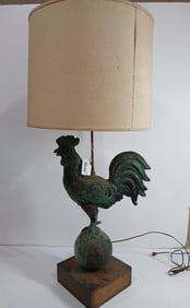 Large Farmhouse Rooster Lamp