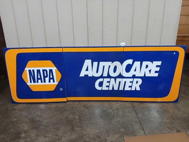 SSS NAPA AUTO CARE CENTER 3 PART SIGN