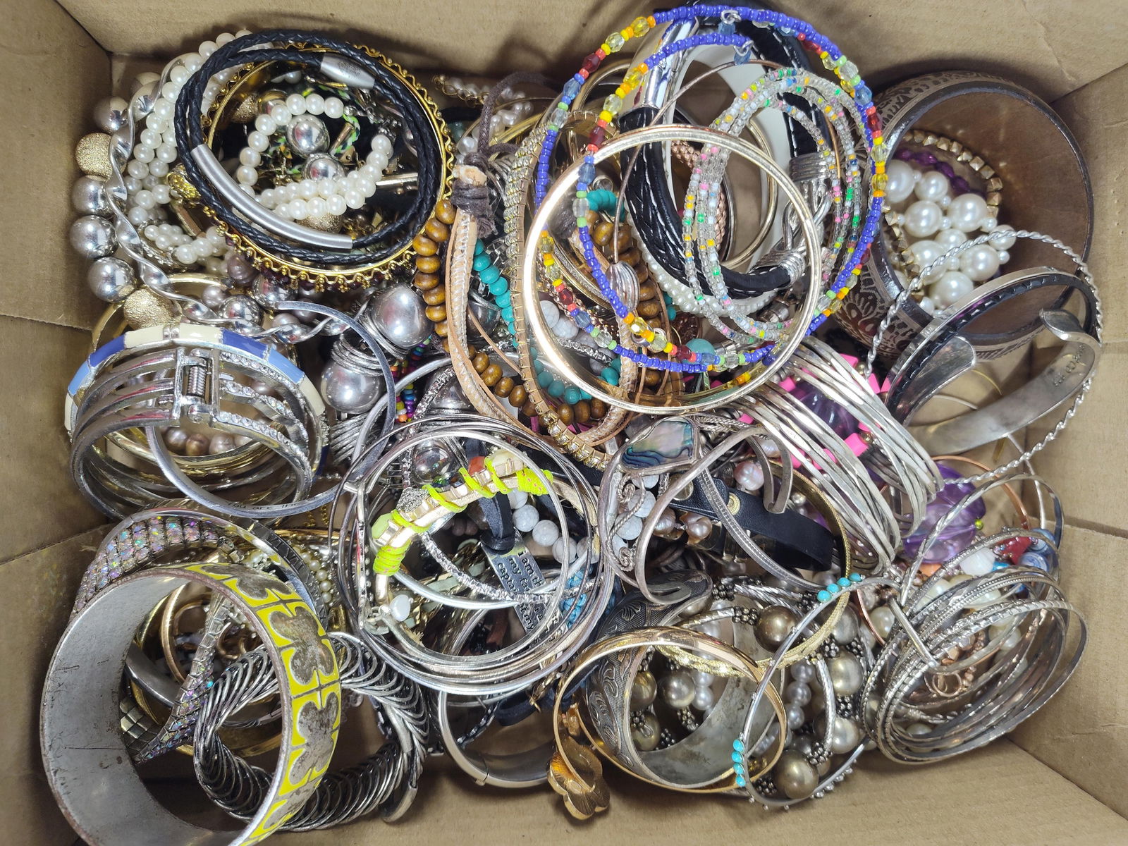 SIlver & Gold Toned Bracelets (1 of 6)