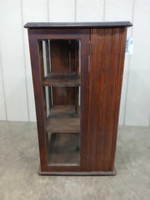 Three Shelf Oak Bakery Cabinet
