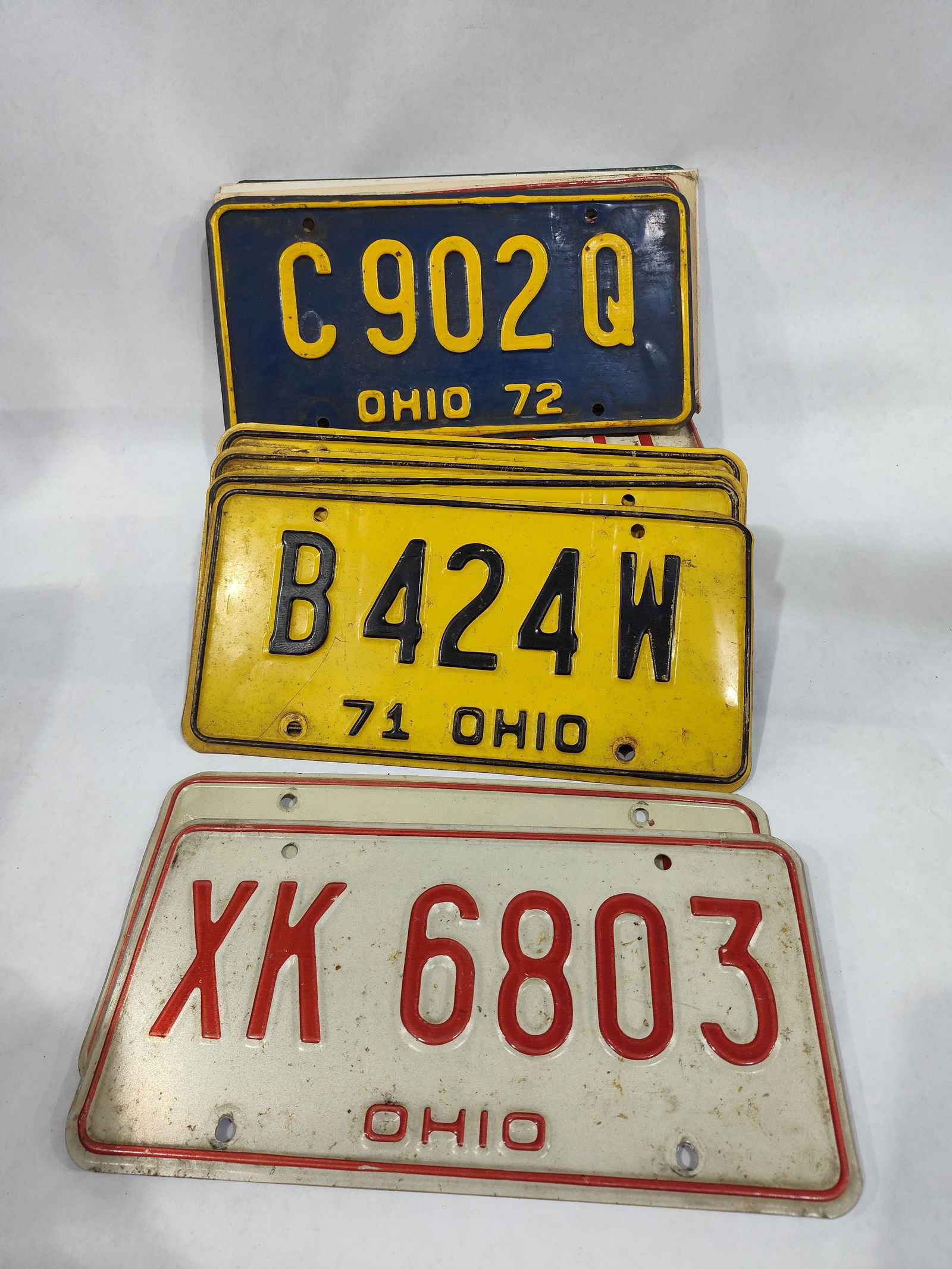 1960s-Newer Ohio License Plates: Several match numbers.