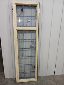 ARCHITECTURAL LEADED PANED FRAMED WINDOW