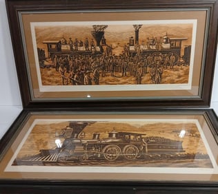 Klanton Locomotive Train Etchings