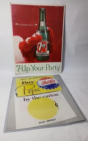 Pepsi Cola and 7Up Posters