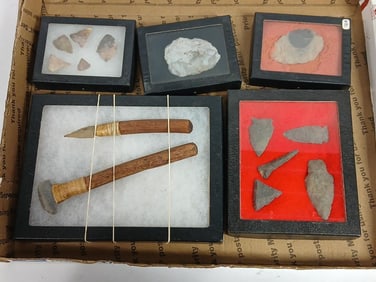 Hafted Scraper & Knife Tool Set and Artifacts
