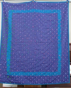 HAND STITCHED AMISH MADE KNOT QUILT