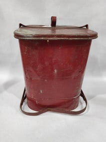 UNDERWRITERS LABORATORIES INC. NO. 1401 LIDDED PAINTED WASTE CAN