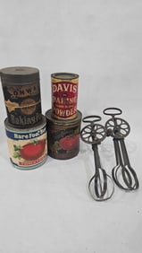 Baking Powder, and Household Tins & Beaters