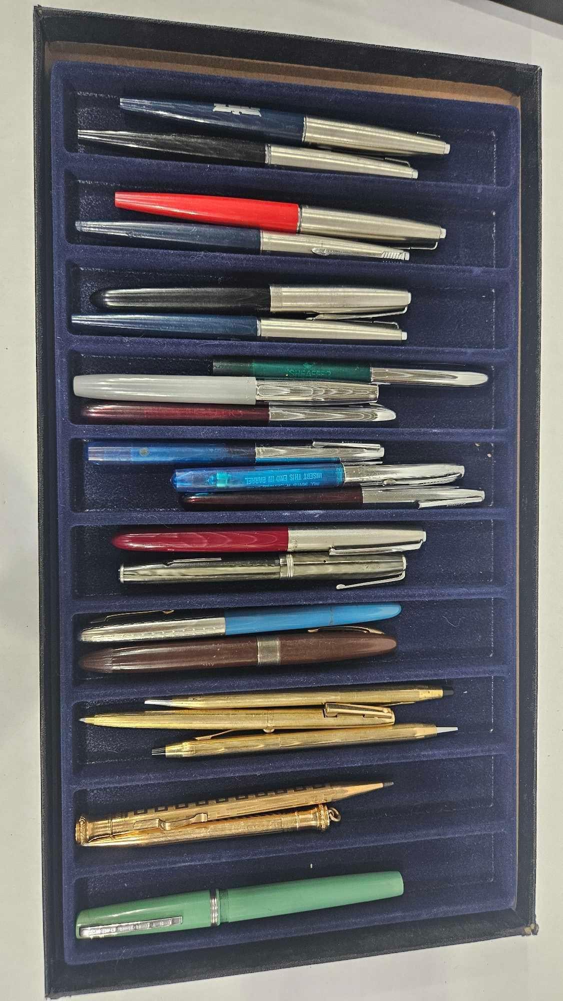 Fountain Pens & Mechanical Pencils: Shaffers, Wearever, Parker, and more.