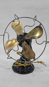 Crescent Brass Blade Fan