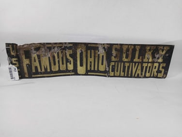 Famous Ohio Sulkey Cultivators SST Sign