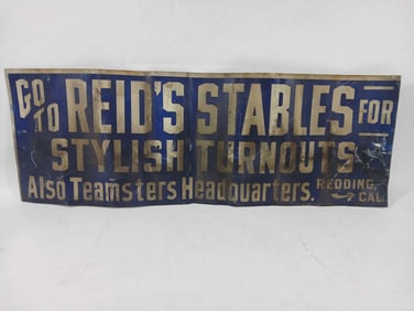 Reids Stables SST Sign