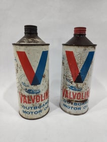 Valvoline Outboard Motor Oil Cans