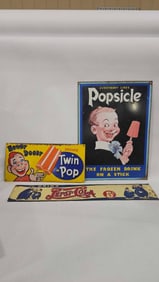 Tin Popsicle & Pepsi Signs