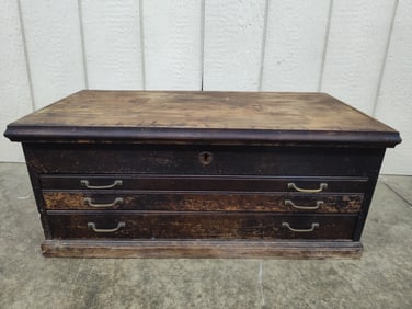 Great Old 3 Drawer Tool Chest